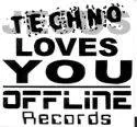 Offline Records Aufkleber