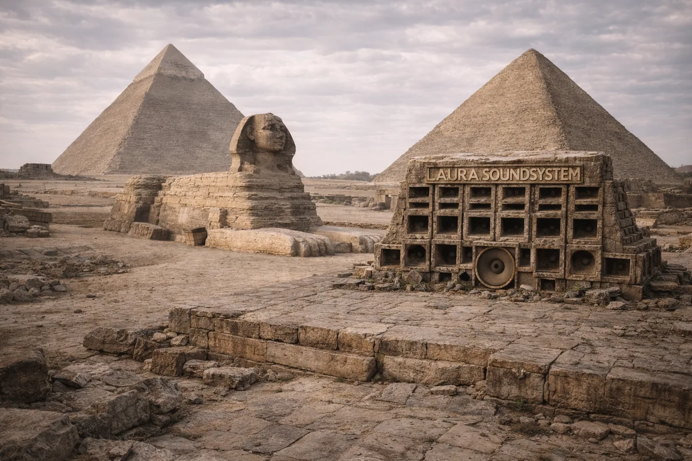 Fictional LAURA Soundsystem archaeology artwork