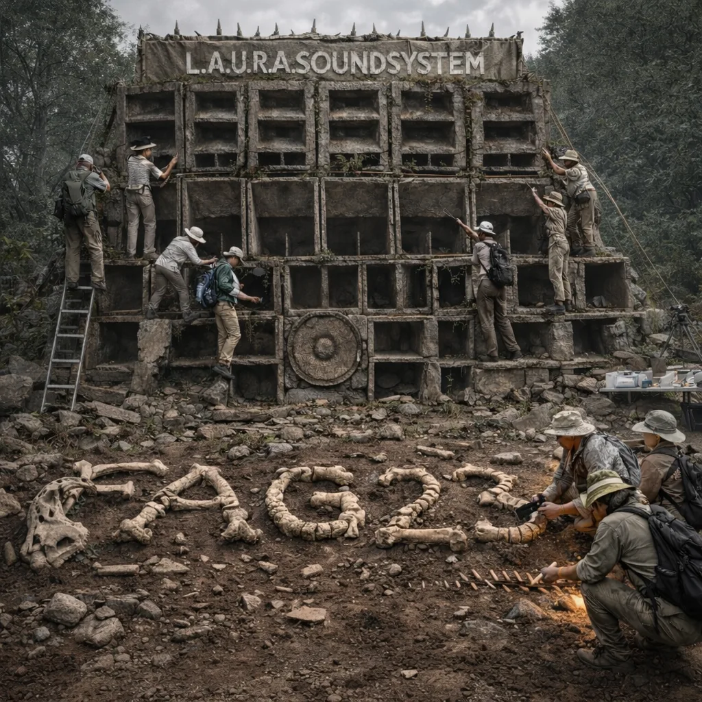 Fictional LAURA Soundsystem archaeology artwork